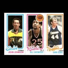 John Johnson Bill Cartwright Dan Issel 1980-81 Topps #76 163 230 2
