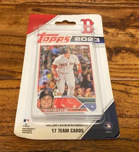 Boston Red Sox 2023 Topps Baseball Card Team Set of 17 Cards Unopened New MLB - Picture 1 of 2