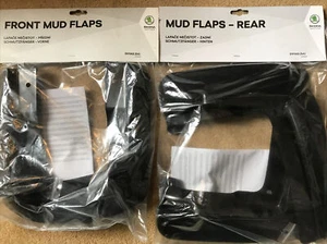 GENUINE Skoda Enyaq 2021-25 Front & Rear Mudflaps 5LG075111 5LG075101 - Picture 1 of 8