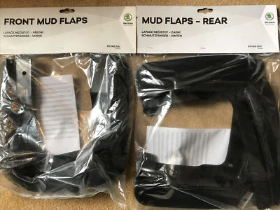 GENUINE Skoda Enyaq 2021-25 Front & Rear Mudflaps 5LG075111 5LG075101 - Image 1 of 4