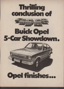 Impresión publicitaria vintage coche Buick Opel emocionante conclusión showdown 1976 - Imagen 1 de 1