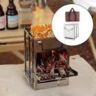 Wood Charcoal Stove Portable Tent Ignitor Heating Pocket Firebox for Grill