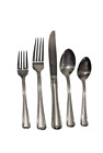 Monet Frosted Stainless Flatware 5 Piece Place Setting by Gorham Heavy Solid