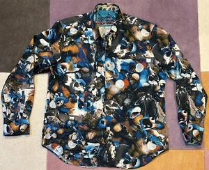 Robert Graham Knowledge Wisdom Truth Classic Shirt Dan Flashes Abstract Men's XL - Picture 1 of 10