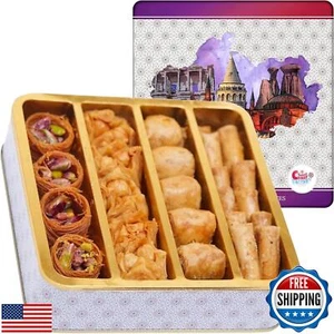 Sarah's Candy Factory Assorted 0.5 Lb Premium Baklava Pastry Gift Box Halal S - Picture 1 of 5