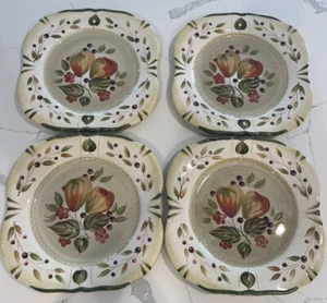 "JUEGO DE 4 PLATOS DE CENA CERTIFICADOS INTERNACIONALES LA TOSCANA PAMELA GLADDING 11""" - Imagen 1 de 6