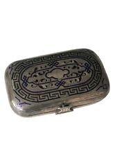 Guilloché enamel box.Collectible item - Solid Silver Possible Russia or Europe