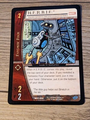 Human Torch Marvel VS System Card 2005 Upper Deck MFF-003 Fantastic Four - Image 1 of 2