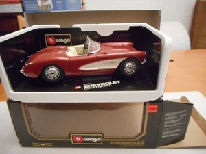 Bburago cod 3034 Chevrolet Corvette (1957) Red 1:18 + box - Picture 1 of 11