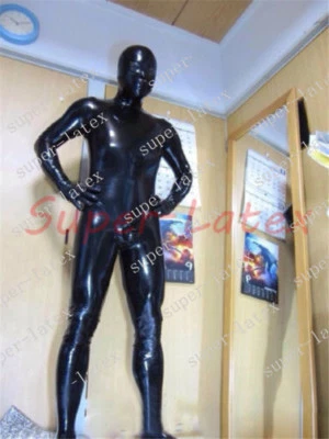Latex Catsuit Rubber Gummi mask hood gloves socks customized 0.4mm - Image 1 of 3