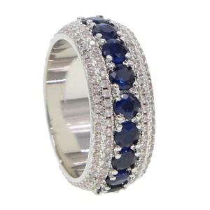High Quality lced Out Bling Cz Men 's Ring Jewelry Luxury Full CZ Fashion Rings - Picture 1 of 27