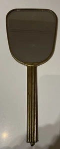 Vintage Handspiegel Gold Secondhand Retro - Bild 1 von 4