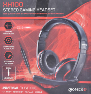 Gioteck XH-100 Universal Gaming Headset Headphones PC Playstation Xbox Mac