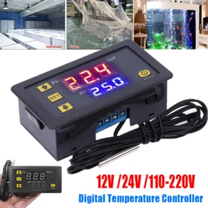 12V/24V/110-220V 20A LED Temperature Controller Thermostat Switch Probe - Picture 1 of 17
