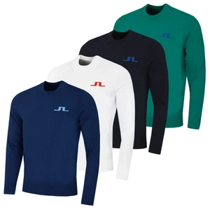 J.Lindeberg Mens Gus Lightweight Jacquard Knitted Sweater 46% OFF RRP