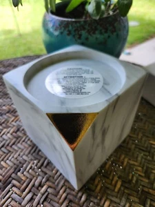 Bath and Body Works Marbled Candle Base Holder 14.5 0z. - Picture 1 of 3