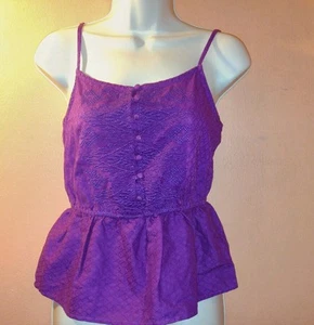 Nwt junior small purple spaghetti strap blouse - Picture 1 of 3