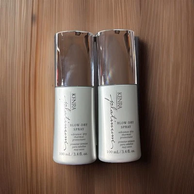 2X - KENRA Platinum Blow Dry Spray Protetor Térmico Advance Dry 100ml 3,4oz - Imagem 1 de 2