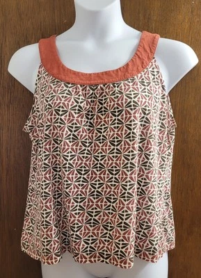 Женская майка Liz & Co Tiki Bar черная и коричневая без рукавов размер XL богемное наслоение - Изображение 1 из 4