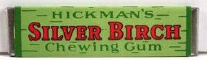 ORIGINAL 1927 HICKMANS SILVER BIRCH STICK OF CHEWING GUM - COMPLETE UNOPENED - Picture 1 of 1