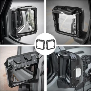 OMU Rearview Mirror Rain Shield Frame For 2018-24 Jeep Wrangler JL Gladiator JT - Picture 1 of 6