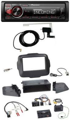 Pioneer USB Lenkrad DAB Bluetooth Autoradio für Jeep Renegade ab 2015 - Bild 1 von 4