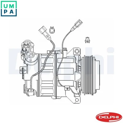 COMPRESSOR AIR CONDITIONING CS20482 FOR D 5244 T5 2.4L 5cyl - Image 1 of 4