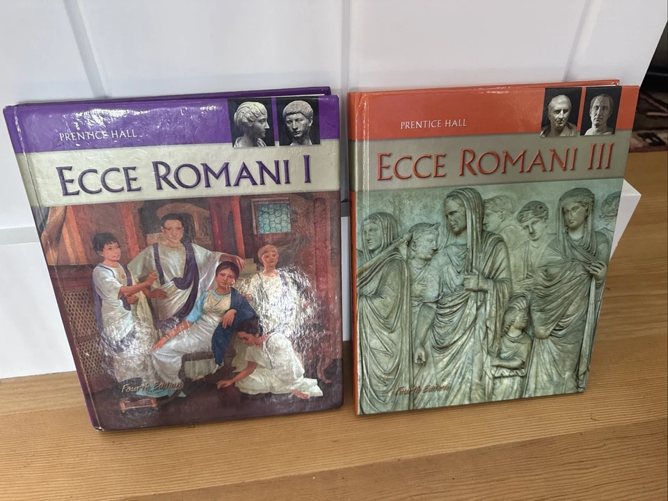 Prentice Hall ECCE ROMANI I & III Hardcover Books Fourth Edition Pearson - Image 1 of 4