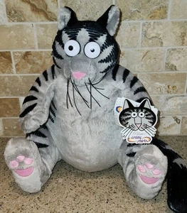 Kliban Crazy Shirts Tabby Katze Plüsch – grau/schwarz – 12” x 10”   - Bild 1 von 9