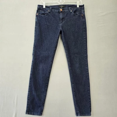 Pantalones de mezclilla ajustados azules Forever21 elásticos lavados oscuros clásicos con cremallera para mujer talla 29 Foto 1 de 4