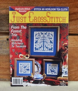 Just CrossStitch Magazine March Apr 1992 Vol 9 #6 Pansies Rosebuds Strawberries - Picture 1 of 11