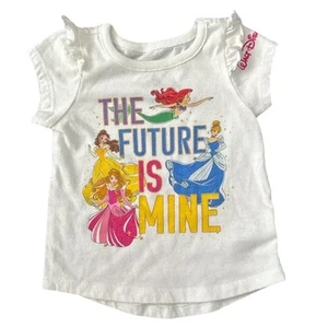 Walt Disney World Baby Mädchen Rüschen weiß Prinzessin T-Shirt Größe 3 Monate - Bild 1 von 3