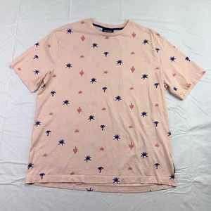 Camiseta Scotch & Soda Gráfica AOP Manga Corta Tropical Para Hombre Talla 2XL Rosa - Imagen 1 de 8