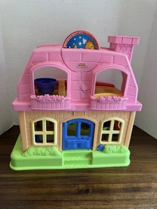 Fisher Price Little People House 2008 Happy Sounds Pink P3329 Mattel FUNKTIONIERT - Bild 1 von 7