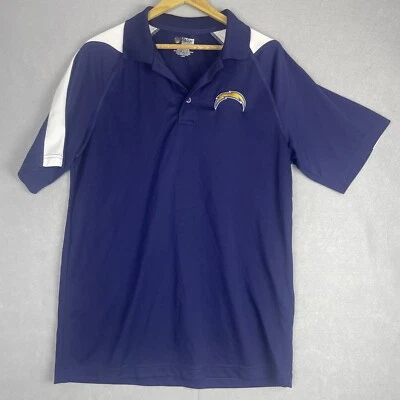 Vintage NFL LA Chargers Polo Shirt Men’s L Blue Pullover Team Apparel Football - Image 1 of 4