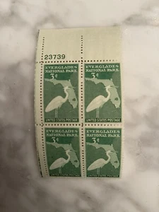 Scott #952 3 cent Everglades National Park Plate Block of 4 stamps MNH - Picture 1 of 1