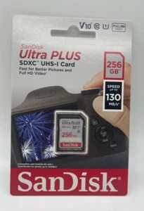 Sandisk Ultra Plus 256GB MicroSDXC UHS-I Card 130MB/s Class10XC1V10 - Photo 1 sur 2