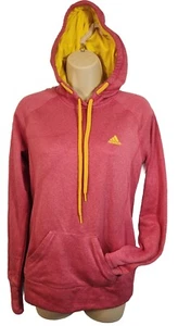 Suéter con capucha para mujer Adidas Ultimate PEQUEÑO rosa y amarillo manga larga, Usado en excelente estado - Imagen 1 de 15
