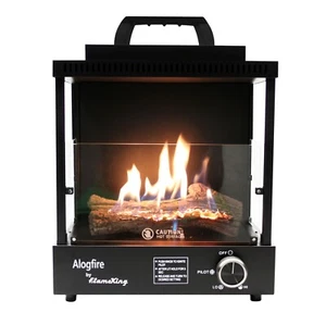 Flame King ALOGFIRE Propane Ambiance Log Fireplace Heater, Clean and Smokeless - Picture 1 of 10