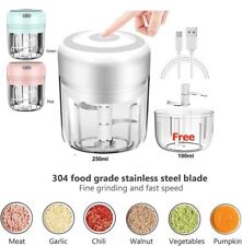 Electric Mini Garlic Chopper  Meat Onion Grinder Crusher  Cutter for Vegetable