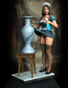 French Maid by Exclusive3dPrints | Commission | Exotic | NSFW | Painted | - Picture 1 of 1