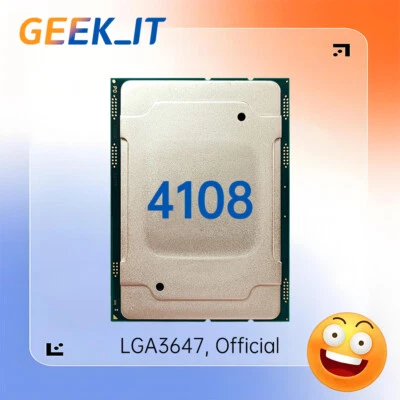 ✅Intel Xeon Silver 4108 SR3GJ 1.8GHz 8C / 16T 11MB 85W LGA3647 CPU - Image 1 of 3