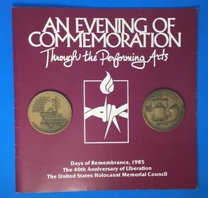 Judaica-Days of Remembrance 1985-Commemorative tokens & booklet - Philadelphia - Picture 1 of 9