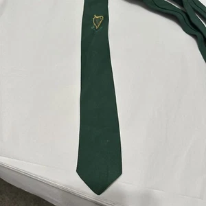 Vintage Tie 1955 Irish National Tie St Patricks Day Moleyns of Dublin Green Harp - Picture 1 of 6
