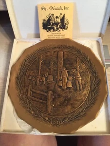 "WINTER 1988" Bronze Plate Hand Made By-Natale Leesburg, PA Limited Edition 925 - Picture 1 of 8