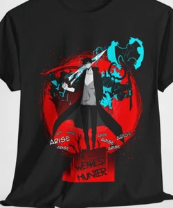 Solo Leveling anime, Solo Leveling manga, Anime Shirt for men Crew neck Gift for - Picture 1 of 11