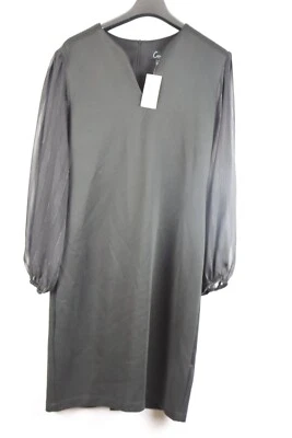 Funda para mujer Connected Petite manga transparente Dre negra talla 14P Foto 1 de 4