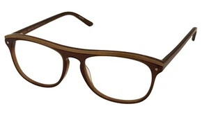Perry Ellis Mens Brown Rectangle Plastic Eyewear Frame PE393. 53mm - Picture 1 of 12