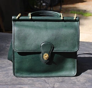 Coach Vintage - Willis Station Bag 9927 in Bottle Green, USA 90s, Flaws, Read - Picture 1 of 15