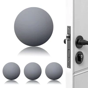 Door Stoppers Wall Protector Buffer Guard Doorknob Door Handle Bumper Self Ad... - Picture 1 of 7